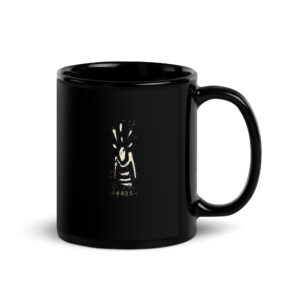 Silent Guardian · Black Glossy Mug